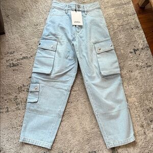 Isabel Marant cargo jeans size euro 34 fits like a 23/24